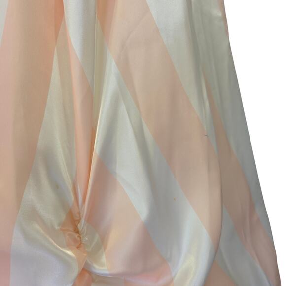 Gunne Sax Pink White Stripe Princess Dress Size S 9 Lace Satin Vintage 80s - Picture 12 of 16